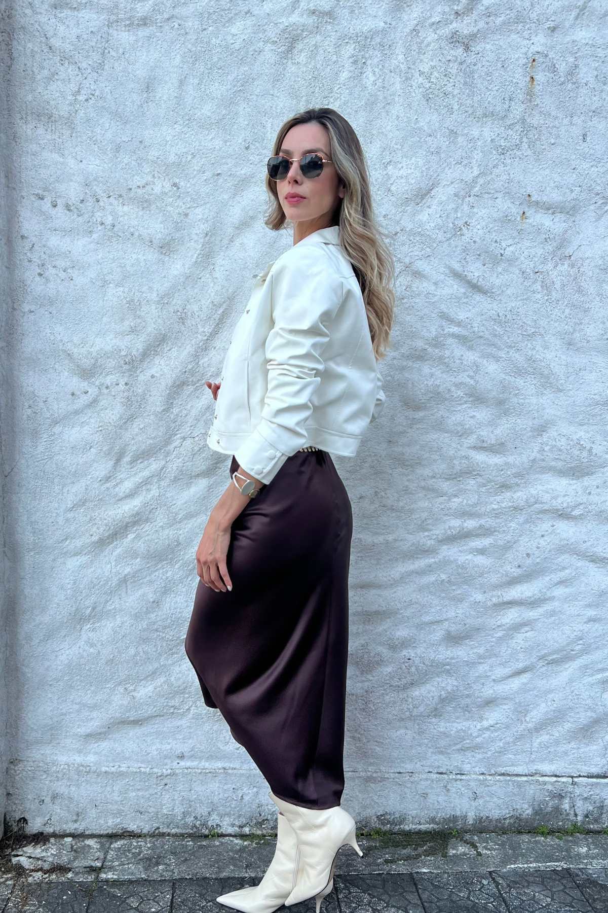 Saia Midi Viesada Cetim Isis