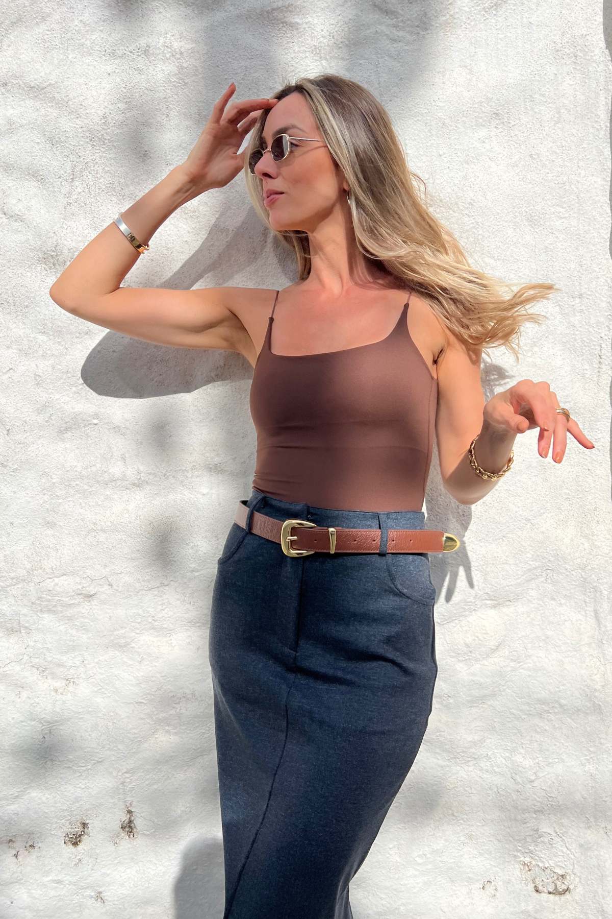 Body Alças Finas com Bojo Removível Maia