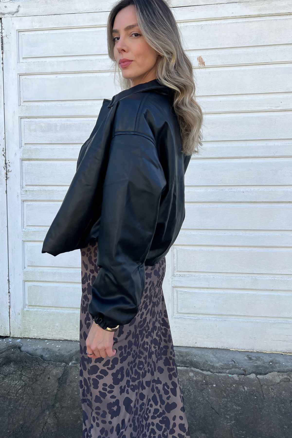 Jaqueta Bomber Poliuretano Tássia