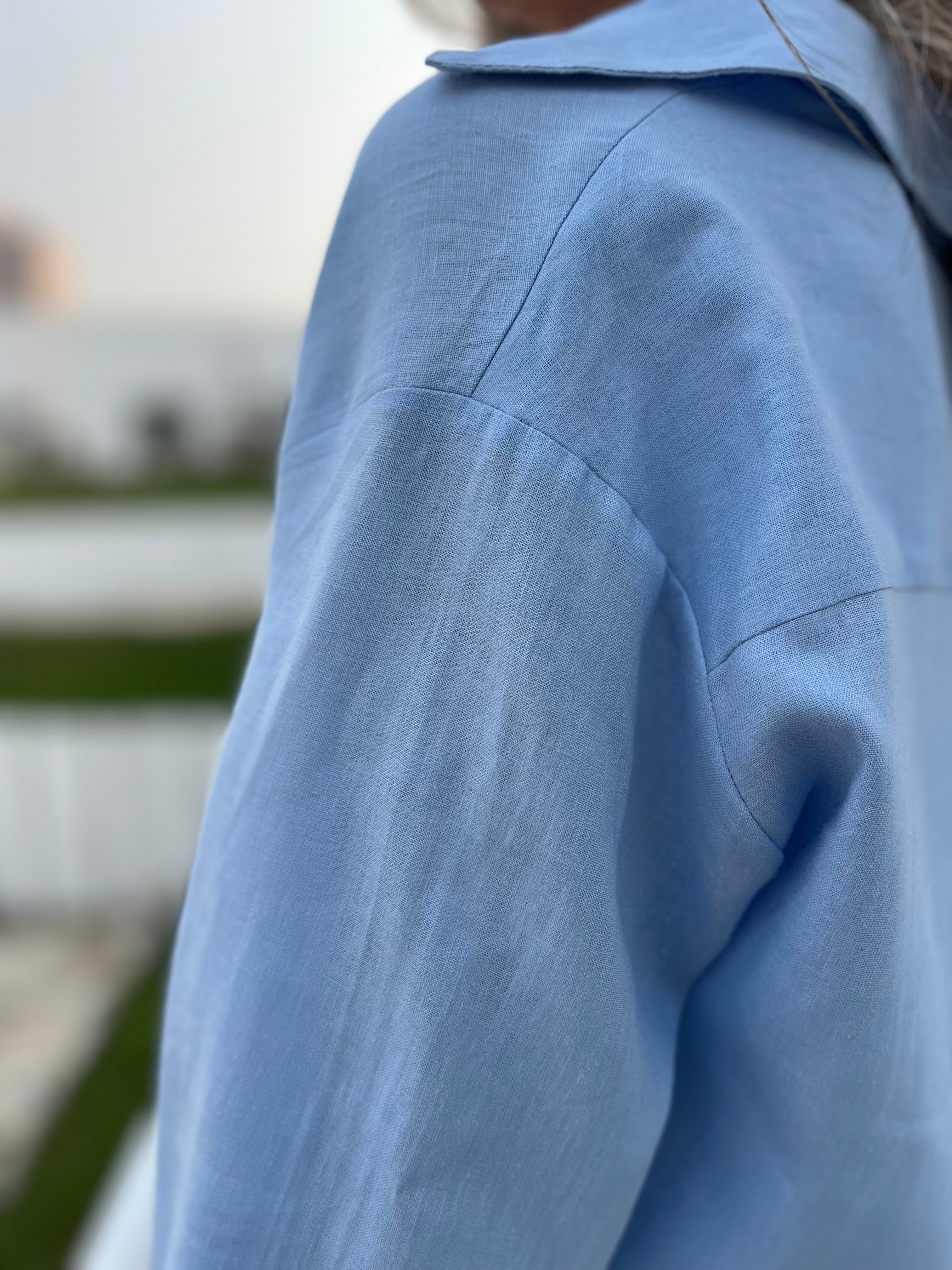 Camisa Feminina Longa em Viscolinho Brenda