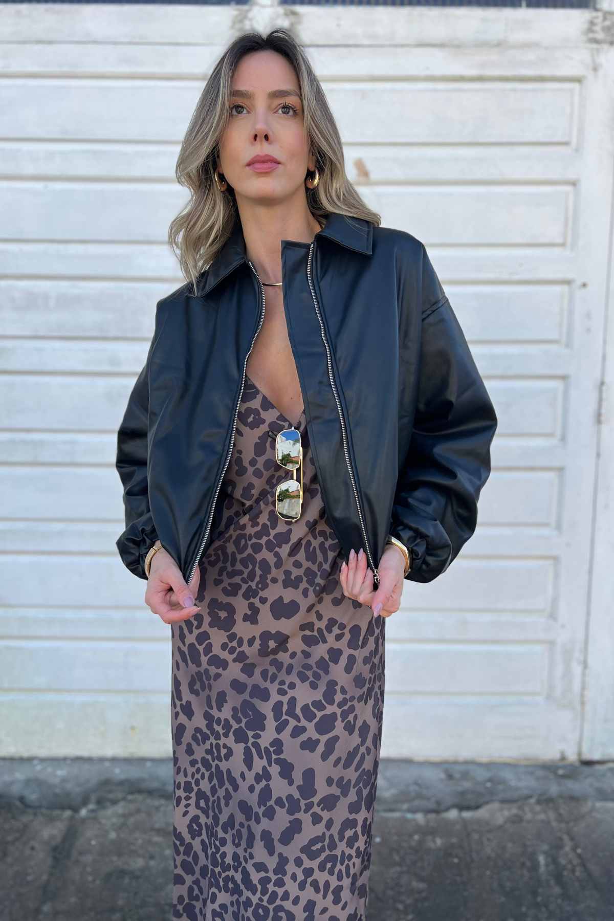 Jaqueta Bomber Poliuretano Tássia