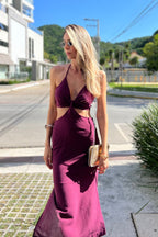 Vestido Midi com Abeturas Laterais Daiana