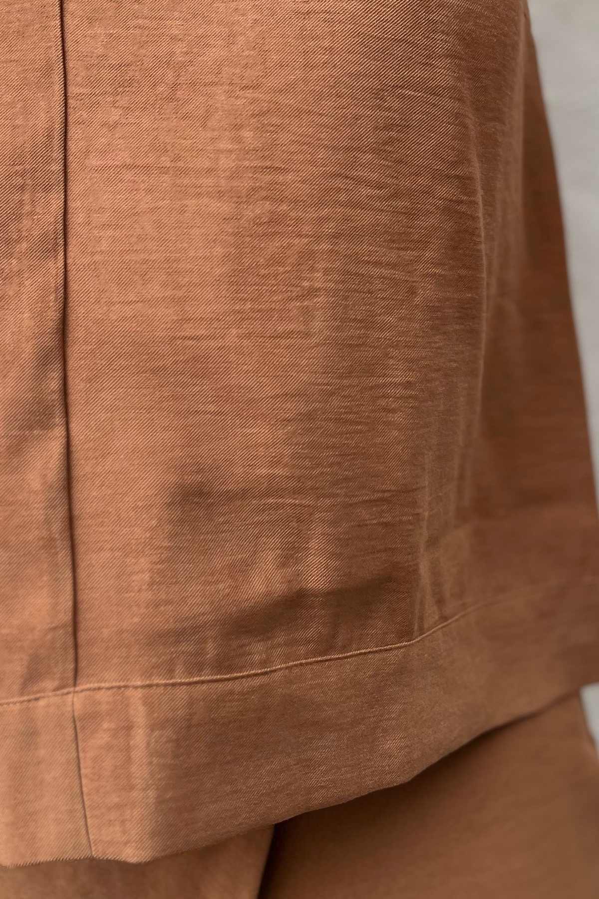 Calça Alfaiataria com Tecido Sobreposto Paloma