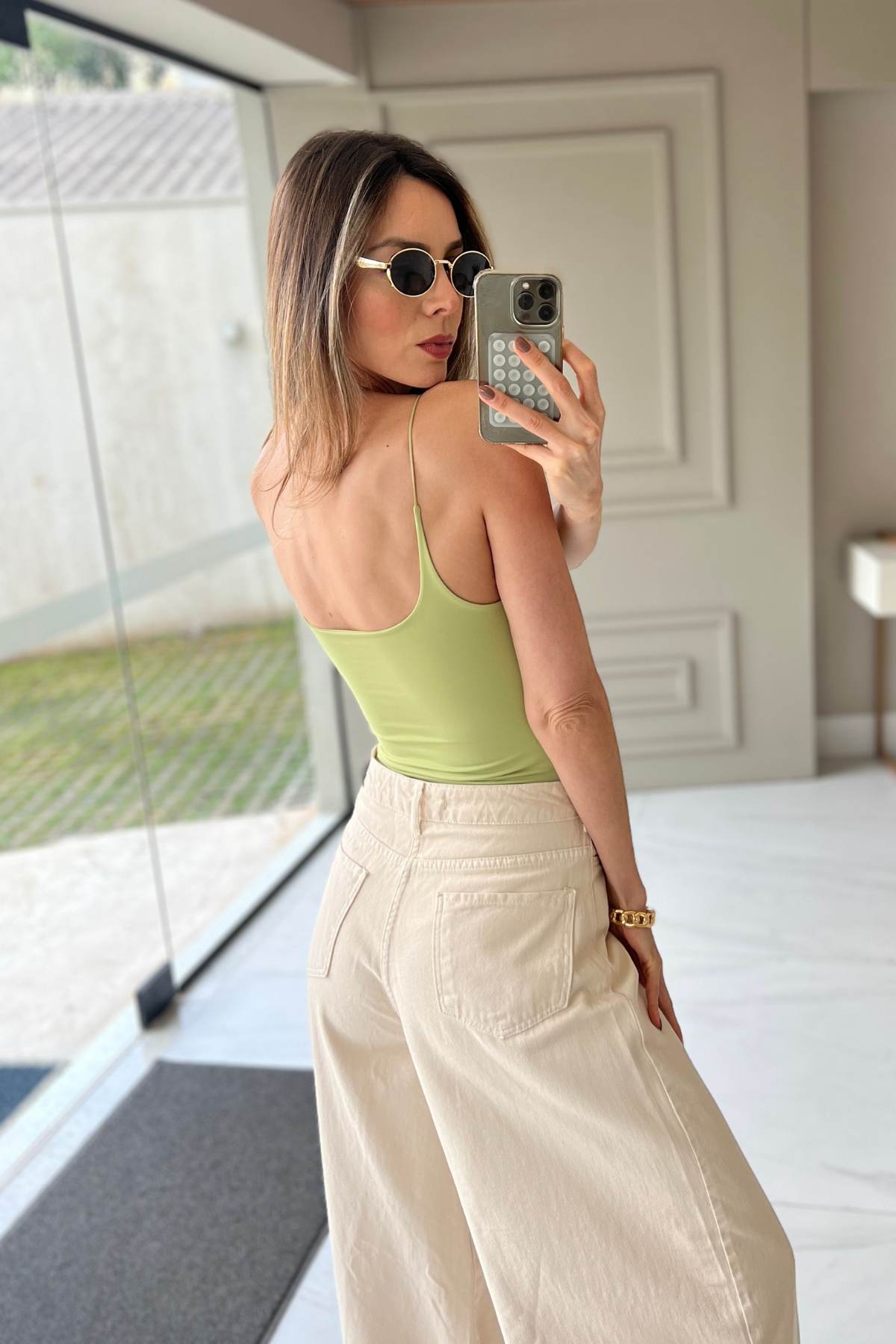 Body Alças Finas com Bojo Removível Maia