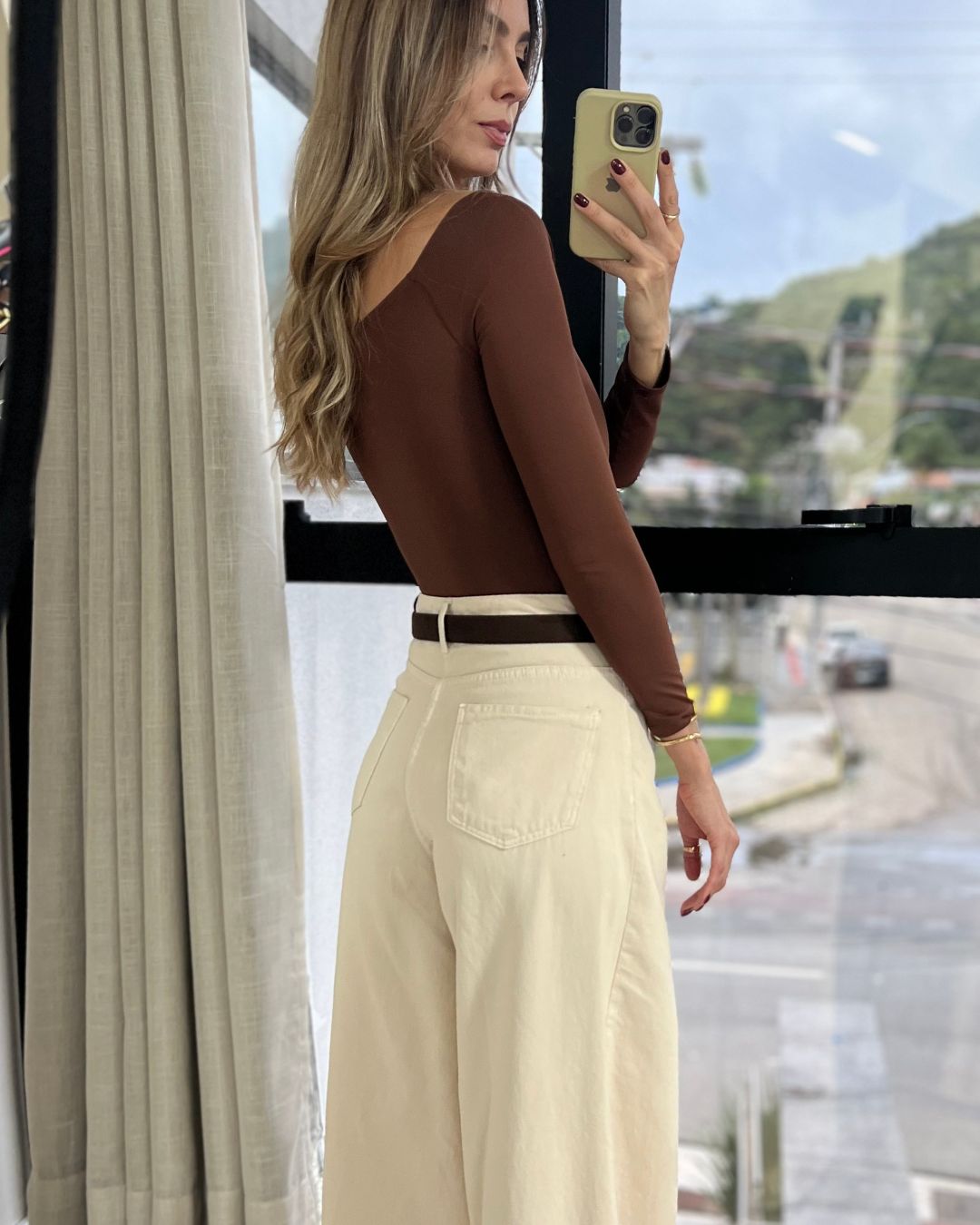 Body Feminino Manga Longa Julia
