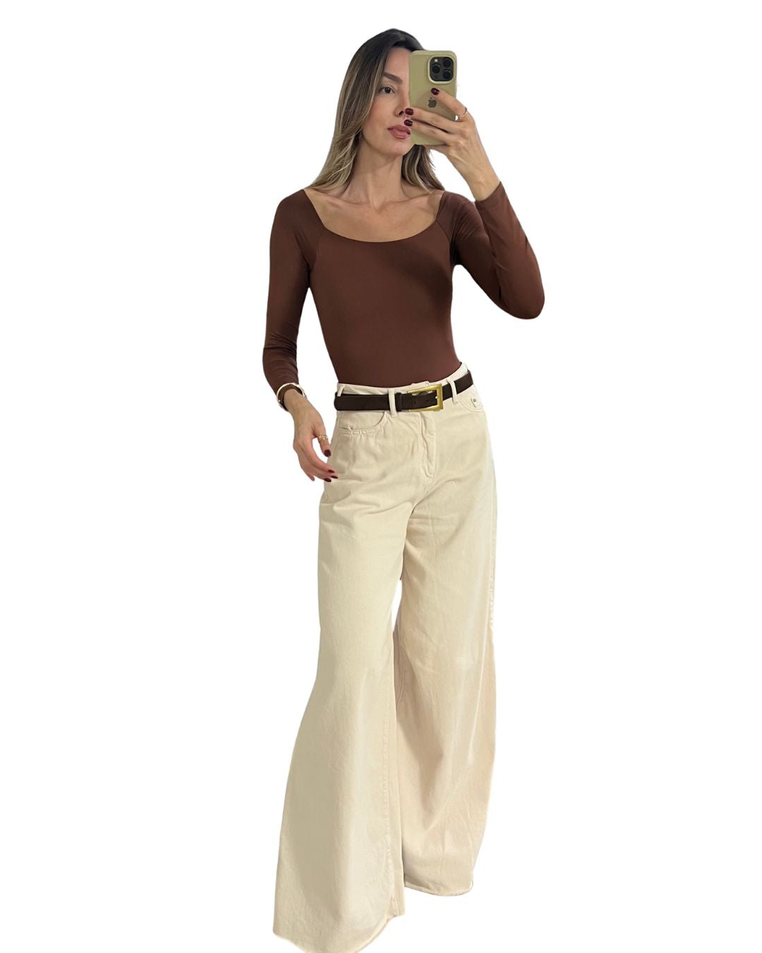 Calça Pantalona Ampla
