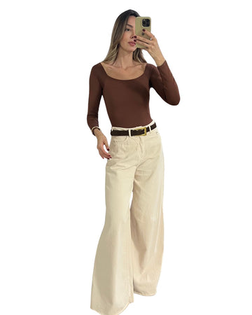 Calça Pantalona Ampla
