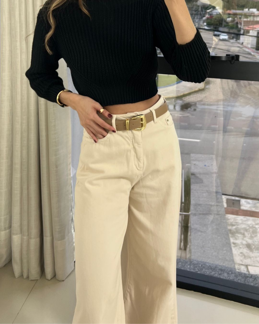 Calça Pantalona Ampla