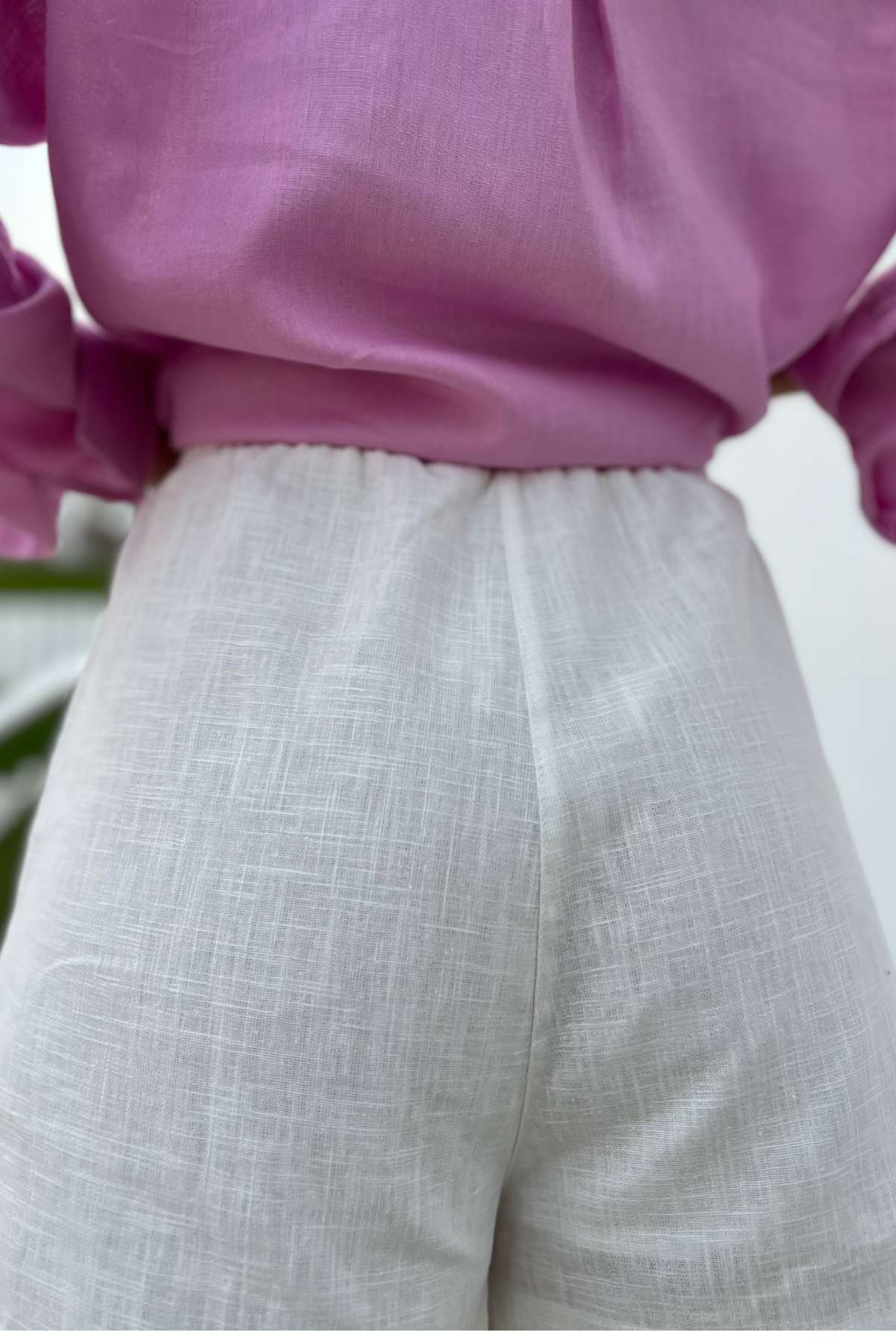 Shorts Feminino com Amarração e Elástico no Cós Daya