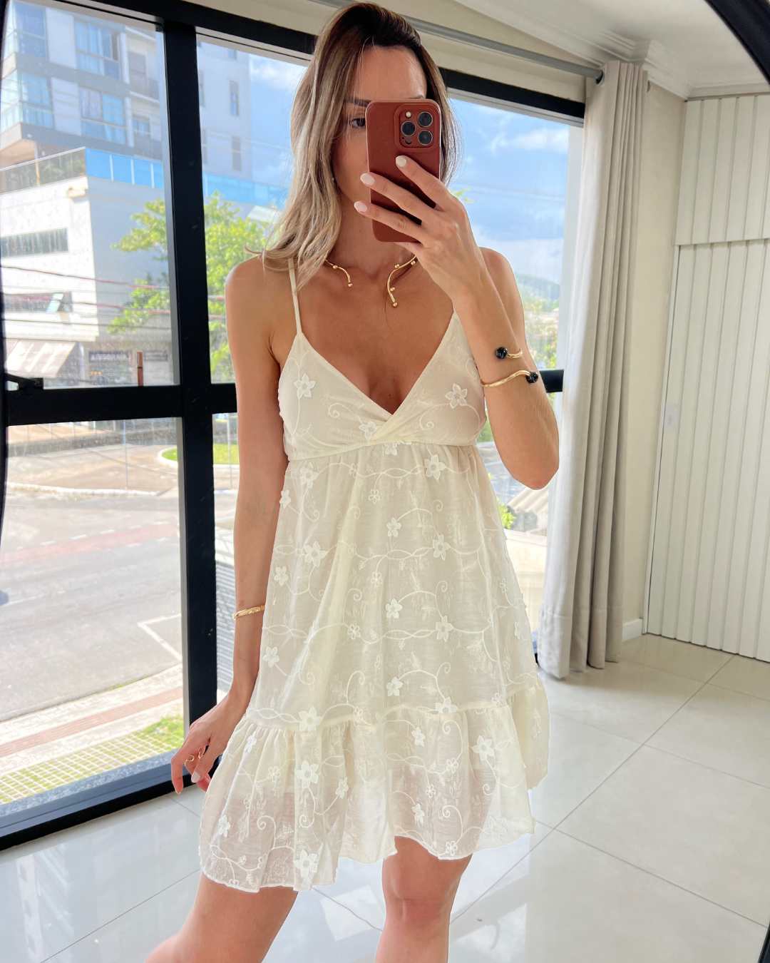 Vestido Curto Floral Eva