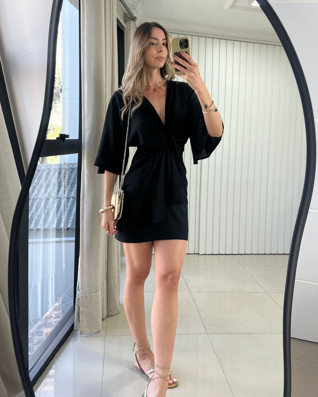 Vestido Kimono Curto Viscolinho Bia