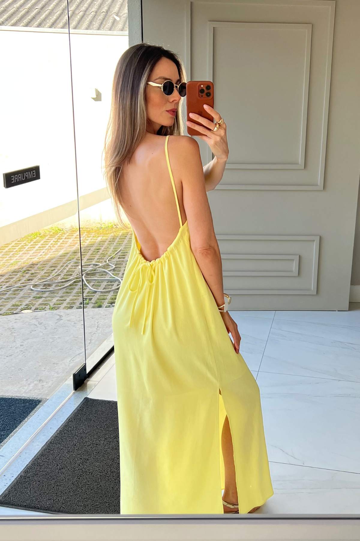 Vestido Longo Decote nas Costas Melissa