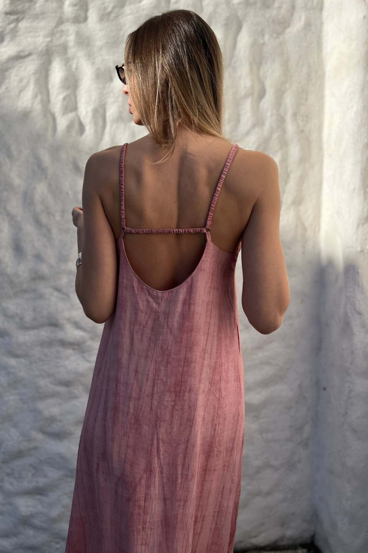 Vestido Longuete Alças Finas Franzidas Suzy