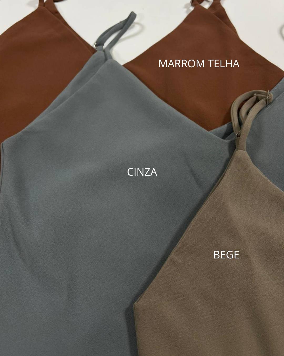 Vestido Midi Decote V e Alças Finas Betania