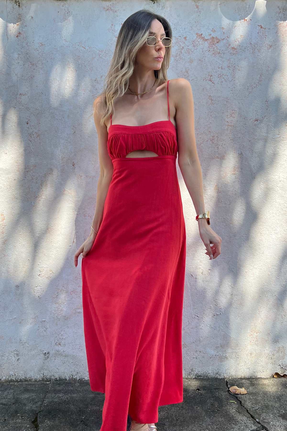 Vestido Com Recorte no Busto Rafaela