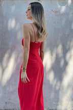 Vestido Com Recorte no Busto Rafaela