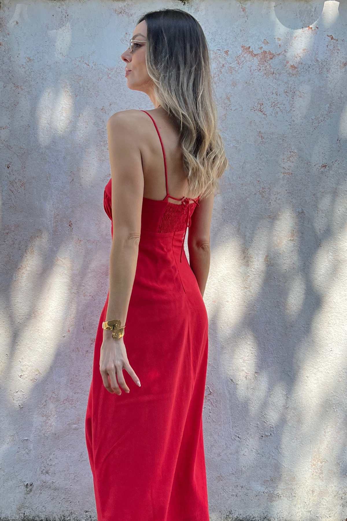 Vestido Com Recorte no Busto Rafaela