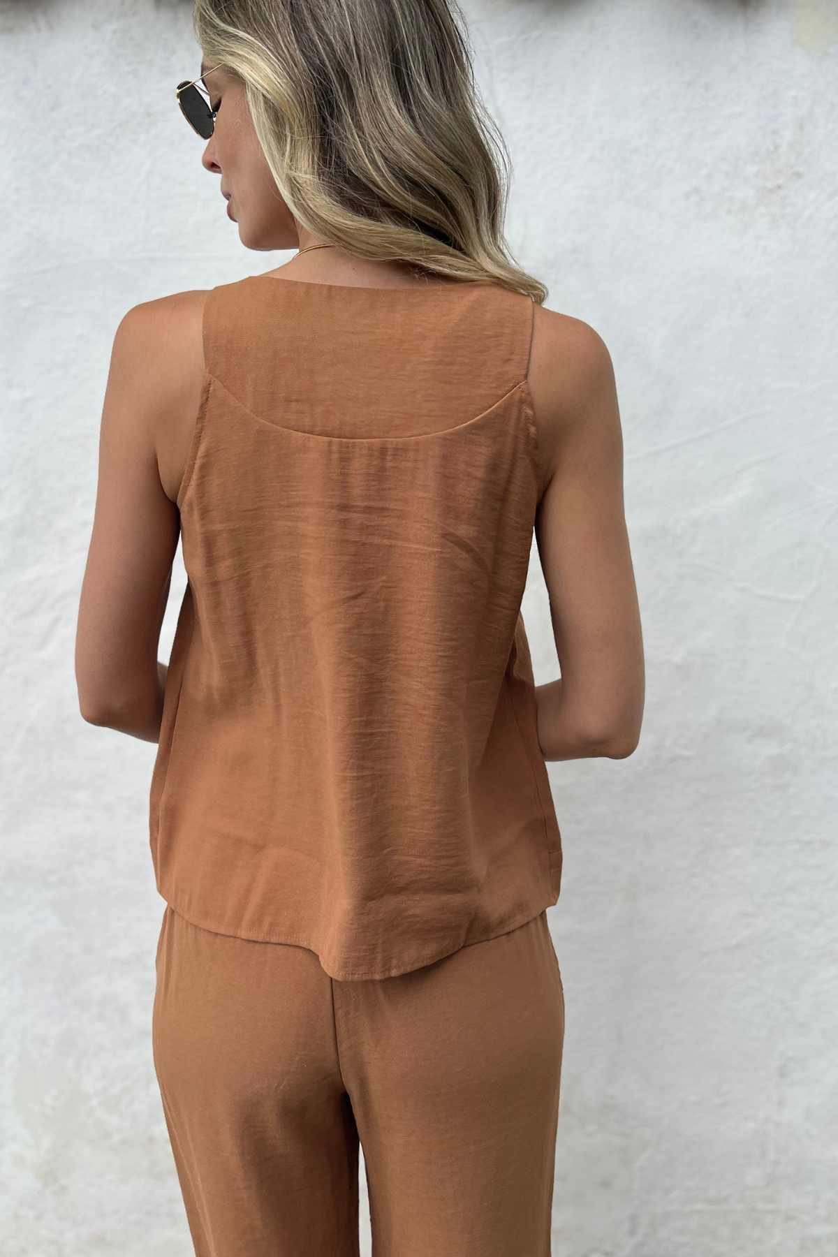 Calça Alfaiataria com Tecido Sobreposto Paloma